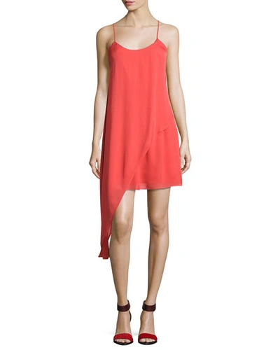 Haute Hippie The Laurel Canyon Asymmetric Mini Dress, Pink