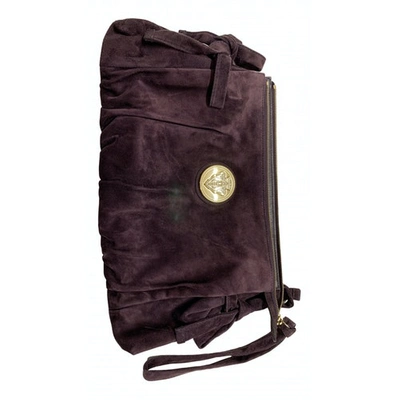 Pre-owned Gucci Clutch Bag In Purple