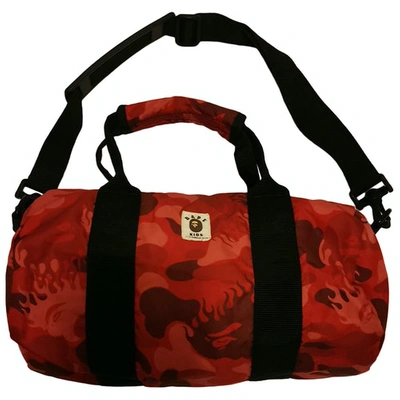 Pre-owned A Bathing Ape Bowling Bag In Red