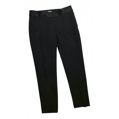 Pre-owned Claudie Pierlot Trousers In Black