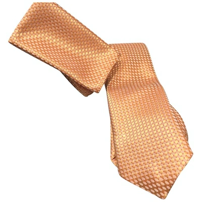 Pre-owned Romeo Gigli Tie In Orange