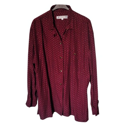 Pre-owned Krizia Shirt In Burgundy