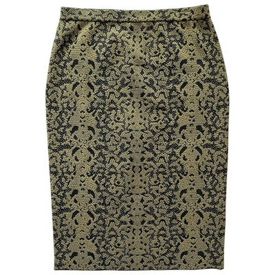 Pre-owned Gucci Wool Mid-length Skirt In Khaki