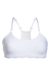 Commando 'double Take' Lace Back Bra In White