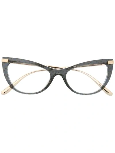 Dolce & Gabbana Cat-eye Glasses In Grey