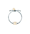 Tory Burch Embrace Ambition Braided Bracelet In Tory Gold / Blue Multi