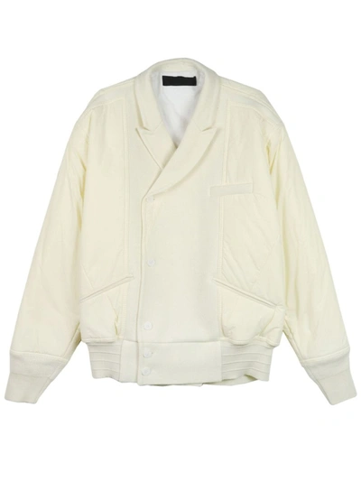 Haider Ackermann Mixed Bomber Jacket, Ivory In White