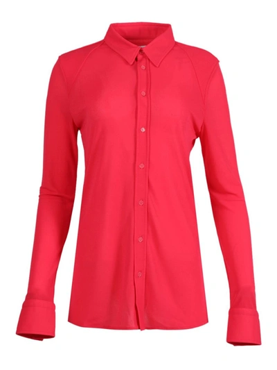 Bottega Veneta Button Down Blouse, Lollipop In Red