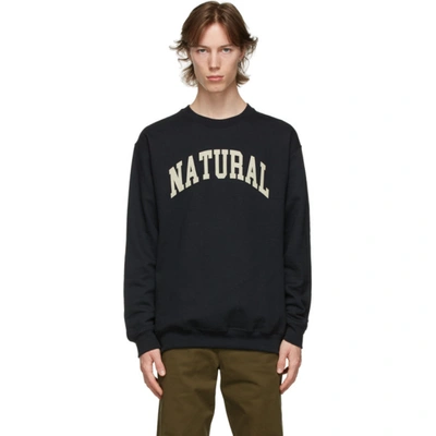 Museum Of Peace And Quiet Black Print 'natural' Sweatshirt