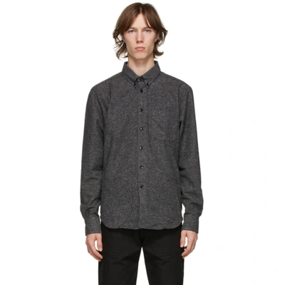 Naked And Famous Grey Easy Shirt In Black