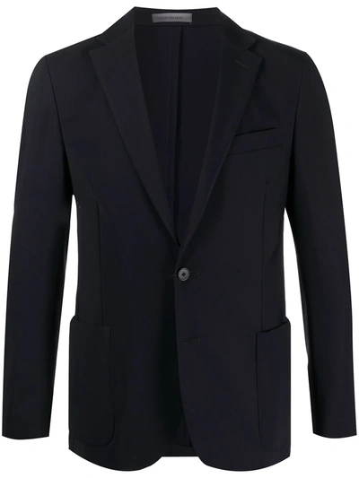 Corneliani Tailored Single-breasted Blazer In Black