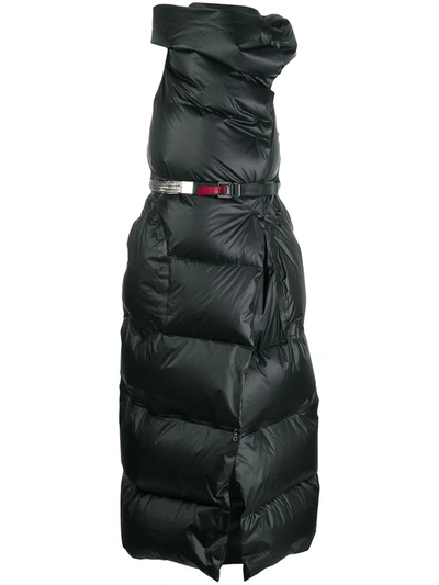 Isaac Sellam Experience Longline Padded Down Gilet In Black