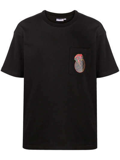 Fila Graphic Print T-shirt In Black