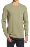 Marine Layer Thermal Crewneck Pullover In Vetiver