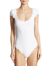 Marysia Mexico Laser-cut One-piece Maillot In Bright White
