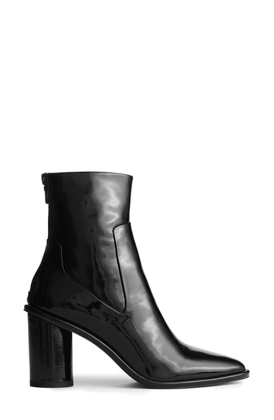 Rag & Bone Wiley Leather High Bootie In Black Patent