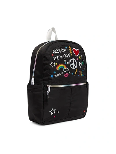 State Kids' Kane Nylon Girl Power Backpack In Black Multi