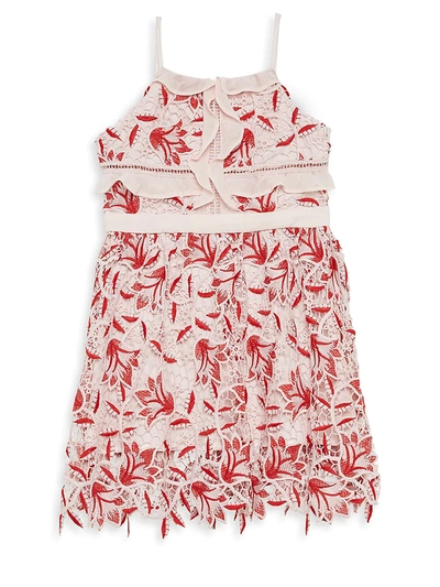 Bardot Junior Kids' Girl's Milly Lace A-line Dress In Pink | ModeSens
