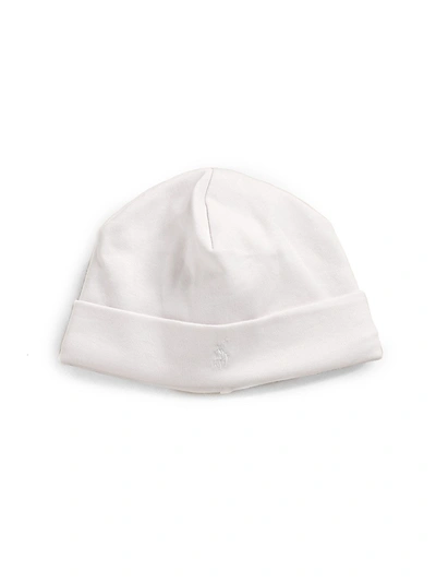 Ralph Lauren Baby's Cotton Interlock Hat In White