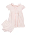 Ralph Lauren Baby Girl's Polo Dress & Bloomers Set In Pink