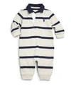 Polo Ralph Lauren Baby Boy's Cotton Rugby Coverall In Grey