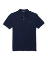 Ralph Lauren Kids' Boy's Short-sleeve Logo Embroidery Polo Shirt In French Navy