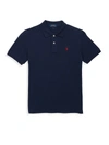 Polo Ralph Lauren Kids' Boy's Short-sleeve Logo Embroidery Polo Shirt In French Navy