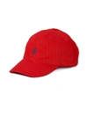 Ralph Lauren Cotton Chino Baseball Cap In Red