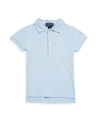 Ralph Lauren Kids' Little Girl's & Girl's Stretch Cotton Polo Shirt In Elite Blue