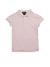 Ralph Lauren Kids' Little Girl's & Girl's Stretch Cotton Polo Shirt In Hint Of Pink