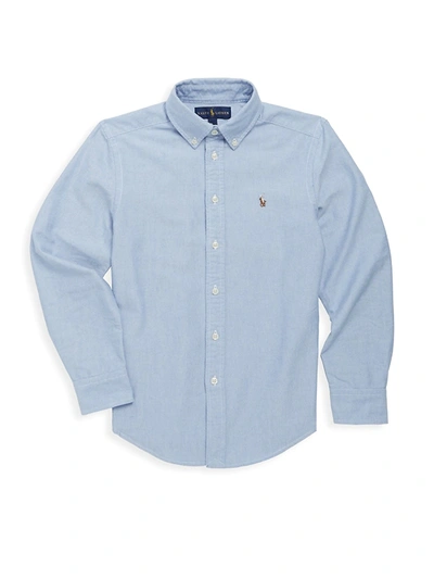 Ralph Lauren Kids' Little Boy's & Boy's Cotton Oxford Sport Shirt In Blue