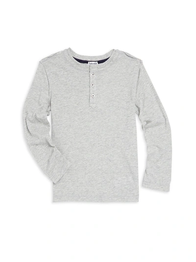 Splendid Kids' Little Boy's & Boy's Henley Shirt In Heather Grey