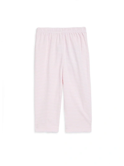 Kissy Kissy Baby Girl's Striped Cotton Pants In Pink