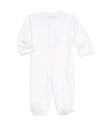 Kissy Kissy Baby's Long-sleeve Cotton Footie In White Silver