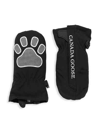 Canada Goose Baby's Paw Mittens In Black