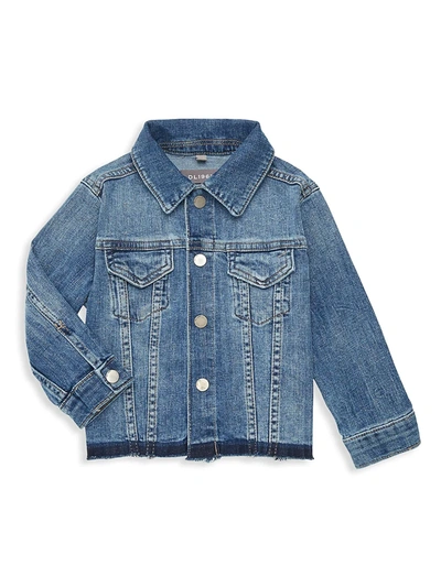 Dl Premium Denim Kids' Girl's Manning Denim Jacket In Cloud