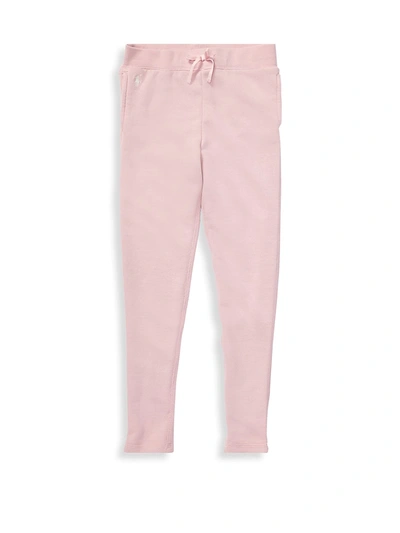 Ralph Lauren Kids' Little Girl's & Girl's Terry Fleece Leggings In Pink