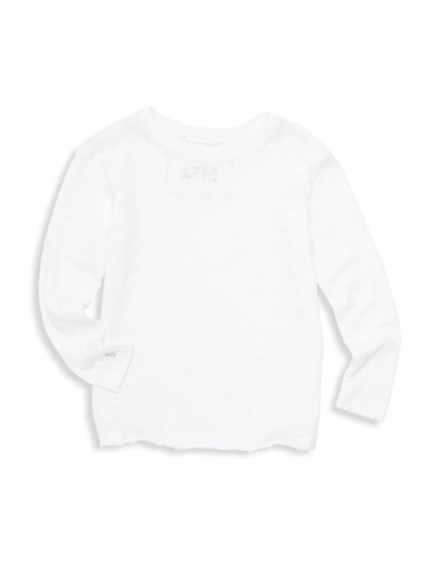 Atm Anthony Thomas Melillo Baby's & Little Kid's Slub Jersey Long Sleeve T-shirt In White