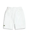 Lacoste Kids' Little Boy's & Boy's Taffeta Tennis Shorts In White