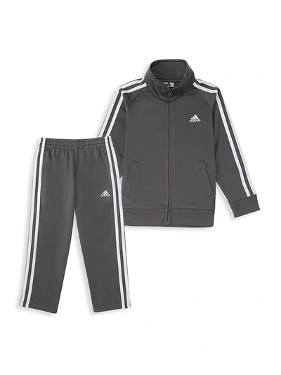 Adidas Originals Baby Boy's 2-piece Signature Tracksuit In Grey