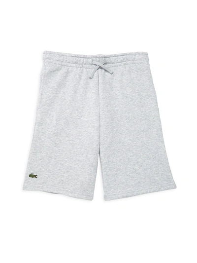 Lacoste Kids' Little Boy's & Boy's Fleece Shorts In Grey