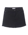 Dl Premium Denim Kids' Girl's Jenny Dark-wash Denim Skirt In Black