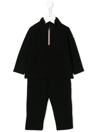 Moncler Baby's & Little Boy's 2-piece Jersey Sweatshirt & Pants Set In Black