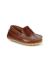 Elephantito Kids' Baby Boy's Alex Leather Driving Loafers In Apache