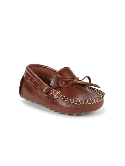 Elephantito Baby Boy's Leather Driving Loafers In Apache