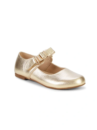 Elephantito Baby's, Little Girl's & Girl's Charlotte Mary Jane Flats In Gold