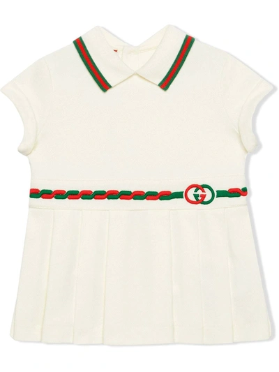 Gucci Baby's & Little Girl's Collared Tennis Dress In Avorio/multicolor