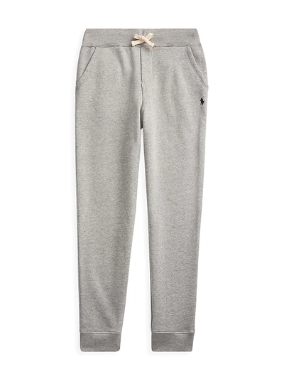Polo Ralph Lauren Kids' Little Boy's & Boy's Seasonal Fleece Joggers In Heather Grey