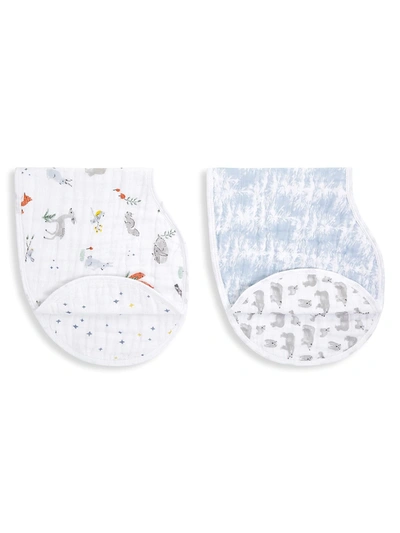 Aden + Anais Baby's 2-pack Naturally Muslin Bibs In Neutral