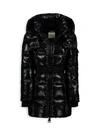 Sam Girls' Soho Belted Down Puffer Jacket - Big Kid In Jet Black